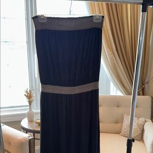Black Strapless Maxi